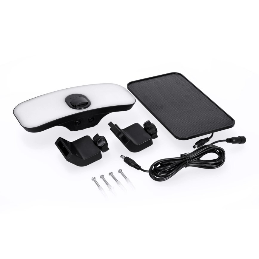 LED saulės šviesos prožektorius su jutikliu LED/13W/3,7V IP65 4000K 4000 mAh