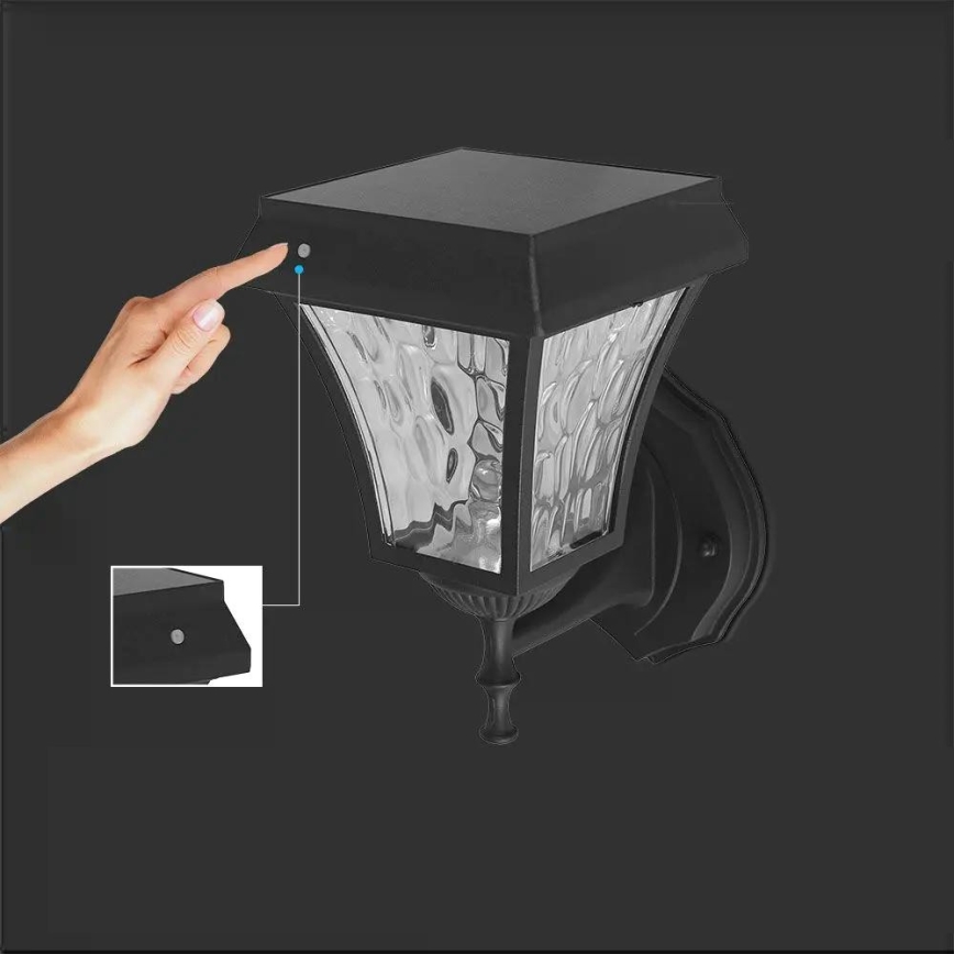 LED Saulės siena lempa 3in1 LED/2W/5,5V 3000K/6000K IP65 2200 mAh