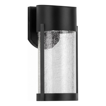 LED saulės sieninis šviestuvas LED/3,7V 300 mAh IP44 juodas