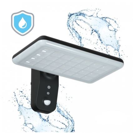 LED saulės sieninis šviestuvas su jutikliu PHOENIX LED/15W/3,2V 3000/4000K IP65 6000 mAh