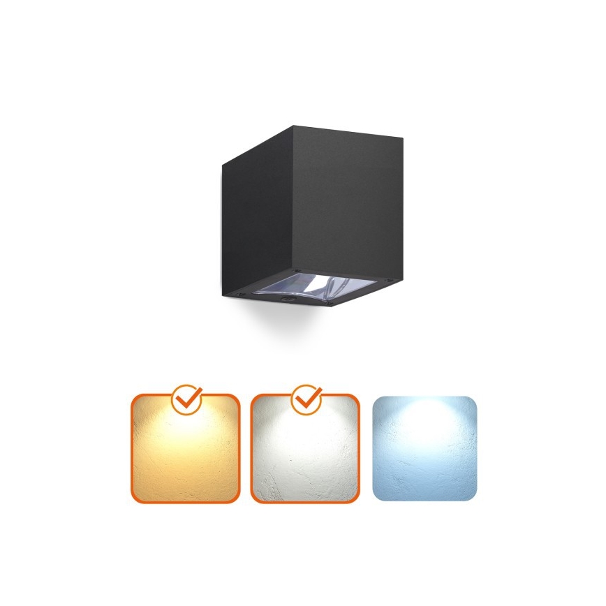 LED saulės sieninis šviestuvas QUERK LED/1,2V 3000/4000K IP54 800 mAh