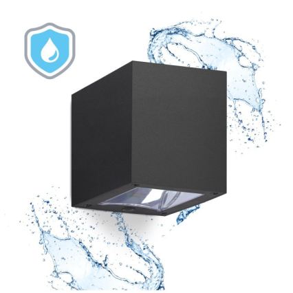 LED saulės sieninis šviestuvas QUERK LED/1,2V 3000/4000K IP54 800 mAh