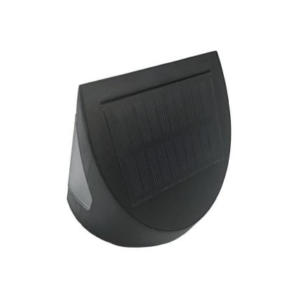LED saulės sieninis šviestuvas su jutikliu LED/3W/3,7V 3000/4000K 1200 mAh IP54 juodas