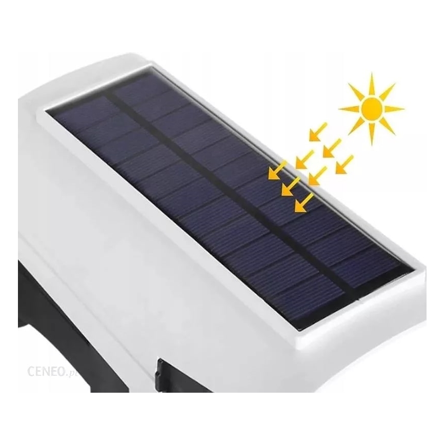 LED saulės energija maitinama saugumo kameros imitacija su jutikliu KAMERA LED/1W/3,7V 1200 mAh IP44 + nuotolinio valdymo pultas
