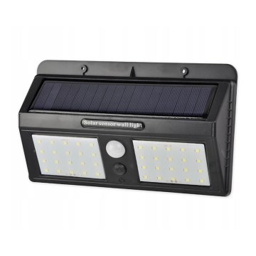 LED saulės sieninis šviestuvas su jutikliu LED/1,2W/3,7V 1200 mAh IP54