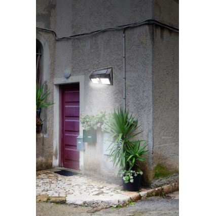 LED saulės sieninis šviestuvas su jutikliu LED/1,2W/3,7V 1200 mAh IP54