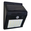 LED Saulės sieninis šviestuvas su jutikliu LED/3W/3,7V 1200 mAh IP44