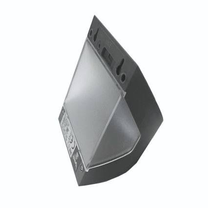 LED saulės sieninis šviestuvas su jutikliu LED/3W/3,7V 3000/4000K 1200 mAh IP54 antracitas