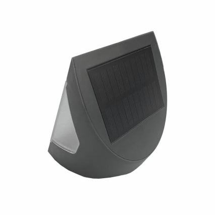 LED saulės sieninis šviestuvas su jutikliu LED/3W/3,7V 3000/4000K 1200 mAh IP54 antracitas