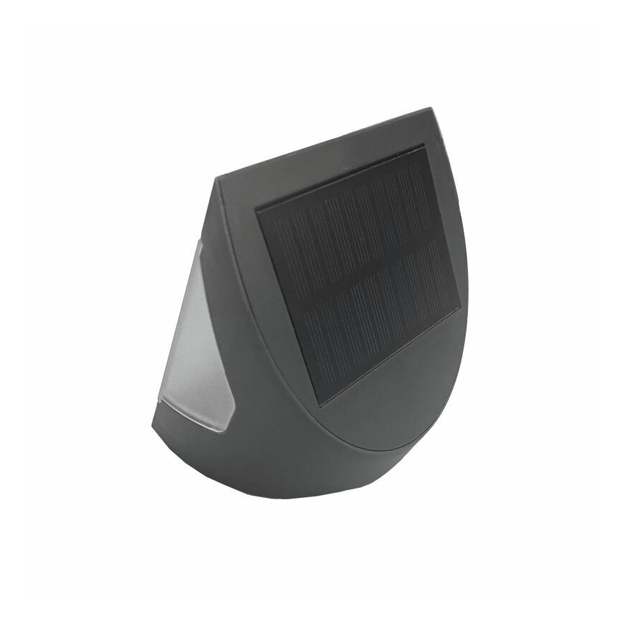 LED saulės sieninis šviestuvas su jutikliu LED/3W/3,7V 3000/4000K 1200 mAh IP54 antracitas