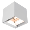 LED saulės sieninis šviestuvas su jutikliu LED/9W/3,7V 3000/4000/5000K IP65 2600 mAh baltas