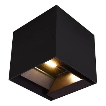 LED Saulės sieninis šviestuvas su jutikliu LED/9W/3,7V 3000/4000/5000K IP65 2600 mAh juodas