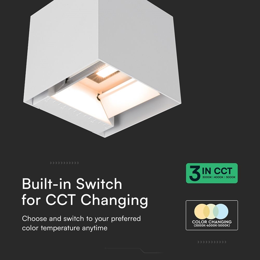 LED saulės lauko sieninis šviestuvas su jutikliu LED/9W/5V 3000/4000/5000K IP65 2600 mAh baltas