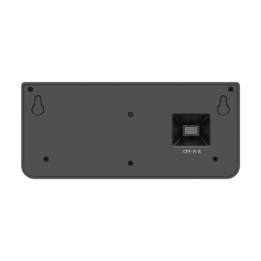 LED saulės sieninis šviestuvas su jutikliu LINK LED/5W/3,7V 2000 mAh IP65 juodas
