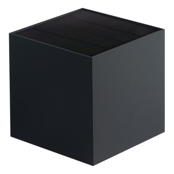 LED saulės sieninis šviestuvas su jutikliu REKA LED/6W/3,7V 1800 mAh 3000/4000/6500K IP65 juodas