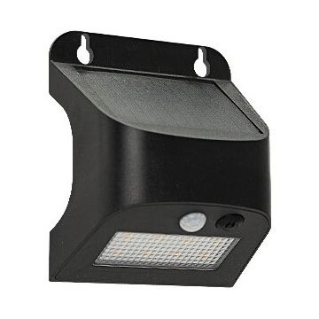 LED saulės sieninis šviestuvas su jutikliu SOLTO LED/3W/3,7V 4000K IP54 1200 mAh juodas