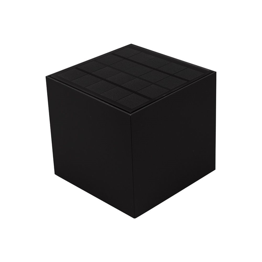 LED Saulės sieninis šviestuvas su jutikliu LED/9W/3,7V 3000/4000/5000K 2600 mAh IP65 juodas