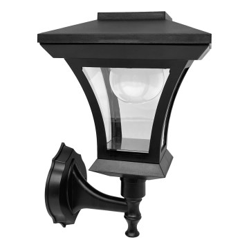 LED saulės sieninis šviestuvas TIRANA LED/1,2V 1800 mAh IP44 juodas