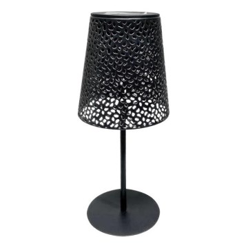 LED saulės stalinis šviestuvas LUVETRA LED/1xAA 4000K IP44 200 mAh juodas