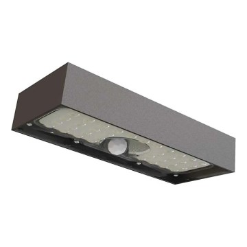 LED saulės šviesos prožektorius su judesio jutikliu LED/3,7V 3000mAh 4000K IP65 juodas