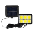 LED saulės šviesos prožektorius su jutikliu LED/1,5W/3,7V 6000K IP44 1200 mAh