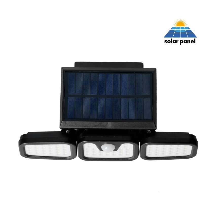 LED saulės šviesos prožektorius su jutikliu LED/1,5W/3,7V 6000K IP44 2400 mAh