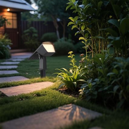 LED saulės šviestuvas 2in1 LED/1,3W/3,7V 3000/4000/6400K IP65 1200 mAh