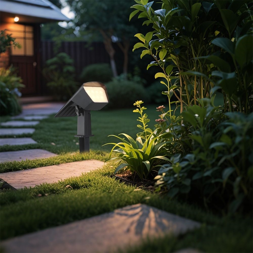 LED saulės šviestuvas 2in1 LED/1,3W/3,7V 3000/4000/6400K IP65 1200 mAh