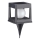 LED saulės šviestuvas CUBO LED/3,7V 1200 mAh IP44 juodas