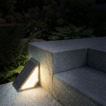 LED saulės šviestuvas ELI LED/4,5W/3,7V 500 mAh IP44 juodas