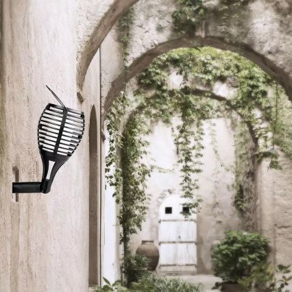 LED saulės šviestuvas FLAME 4 viename LED/0,45W/3,7V IP44 500 mAh