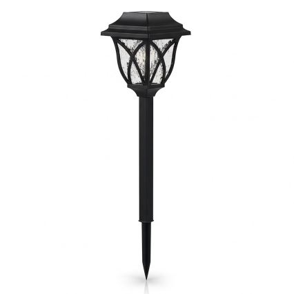 LED saulės šviestuvas LAWN LED/1,2V 100 mAh 3000K 44 cm IP44 juodas