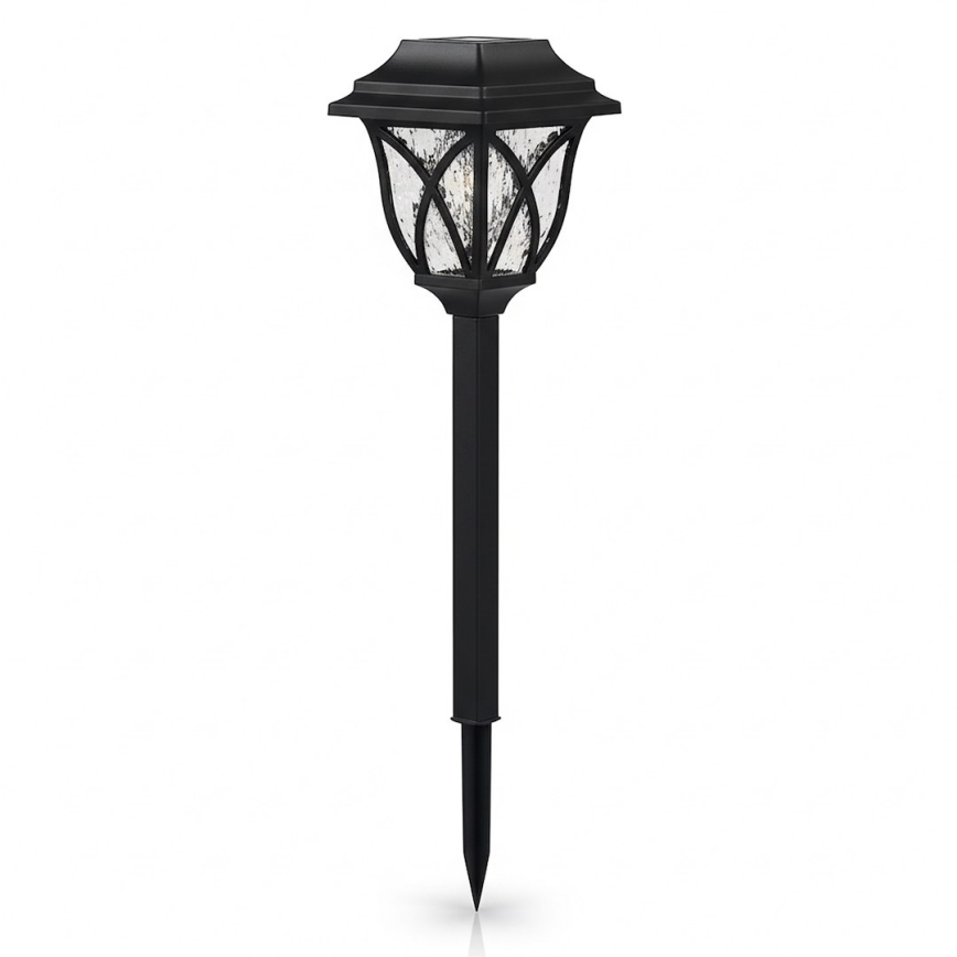 LED saulės šviestuvas LAWN LED/1,2V 100 mAh 3000K 44 cm IP44 juodas