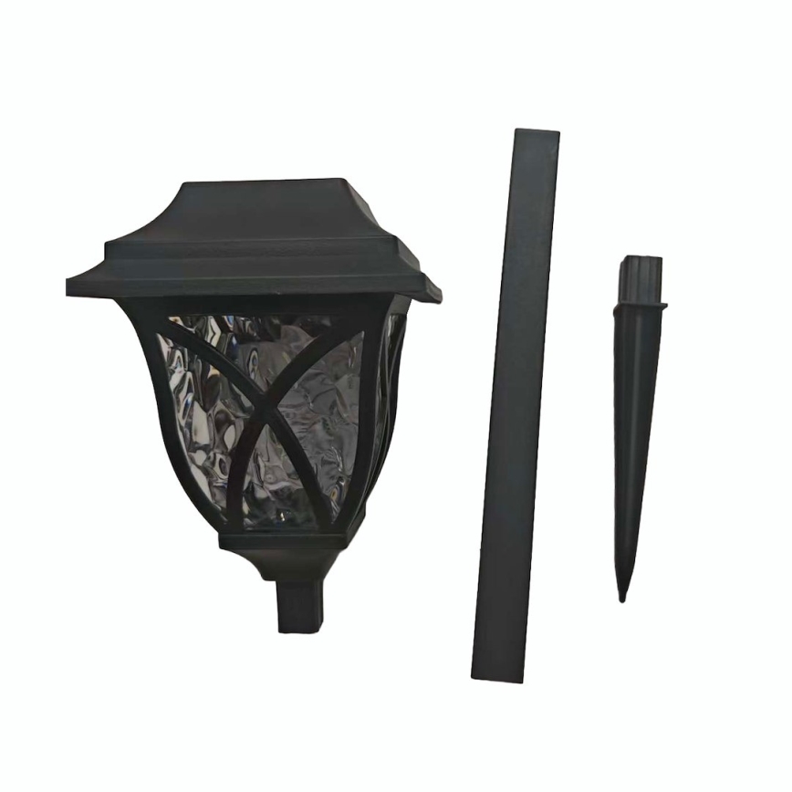 LED saulės šviestuvas LAWN LED/1,2V 100 mAh 3000K 44 cm IP44 juodas