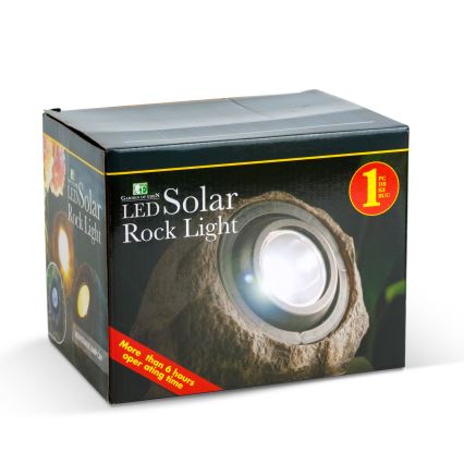 LED saulės šviestuvas LED/1,2 V 1000 mAh IP44 akmuo