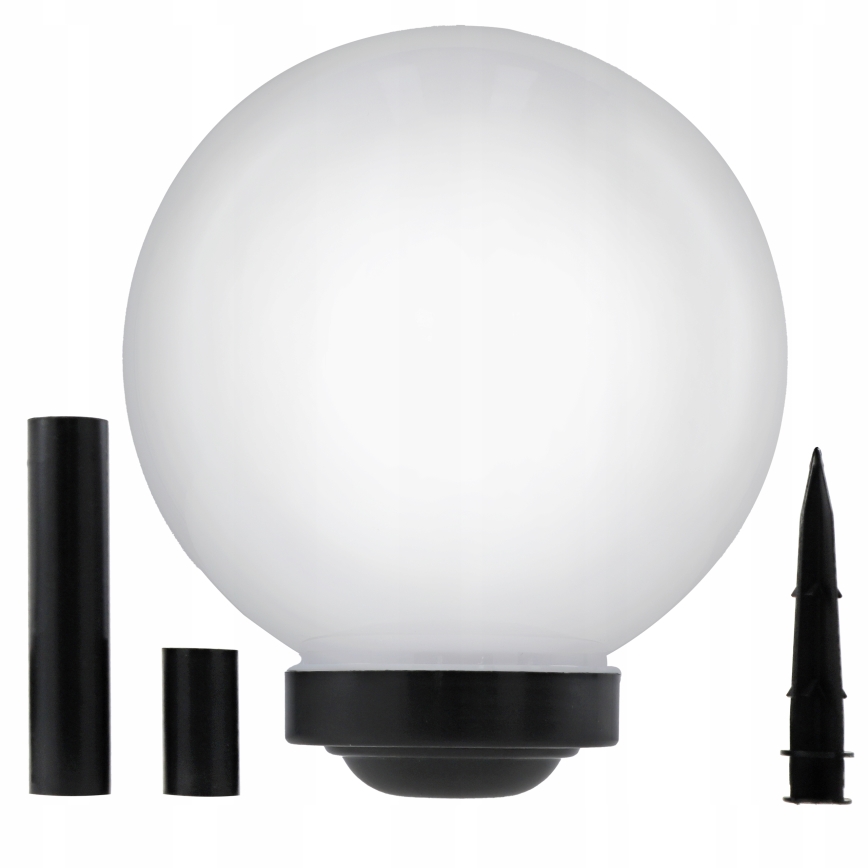 LED saulės šviestuvas LED/1,2V 6500K 200 mAh skersmuo 25 cm IP44 balta/juoda