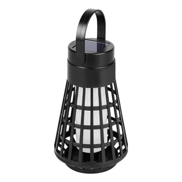 LED saulės šviestuvas su jutikliu 2 viename LED/1W/3,7V IP54 300 mAh juoda