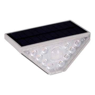 LED saulės šviestuvas su jutikliu ARI LED/4,5W/3,7V 600 mAh IP44 balta