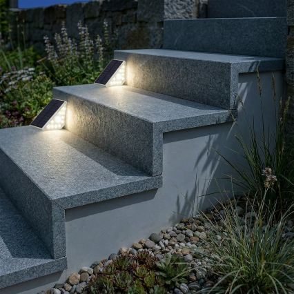 LED saulės šviestuvas su jutikliu ARI LED/4,5W/3,7V 600 mAh IP44 balta