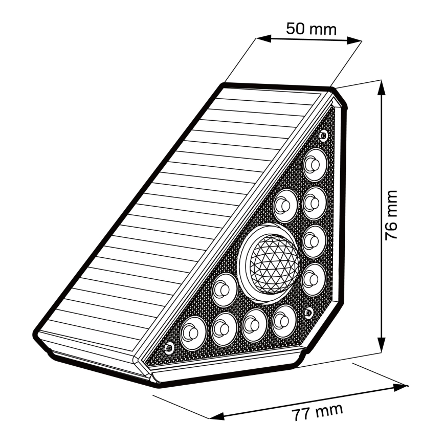 LED saulės šviestuvas su jutikliu ARI LED/4,5W/3,7V 600 mAh IP44 balta
