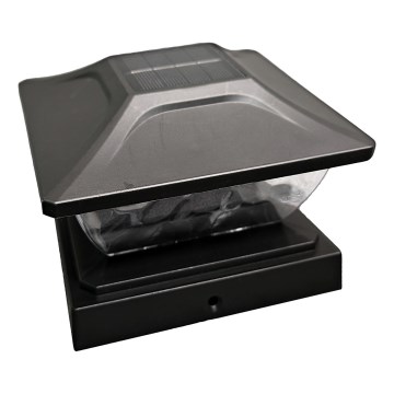 LED saulės šviestuvas TOYA LED/4,5W/230V 3000/6500K 600 mAh IP44 juoda