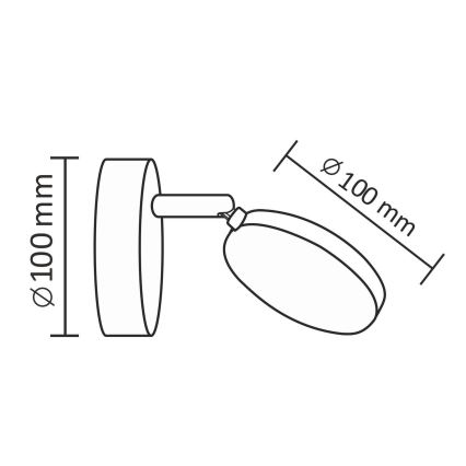 LED Sieninis akcentinis šviestuvas CAPRI LED/5W/230V