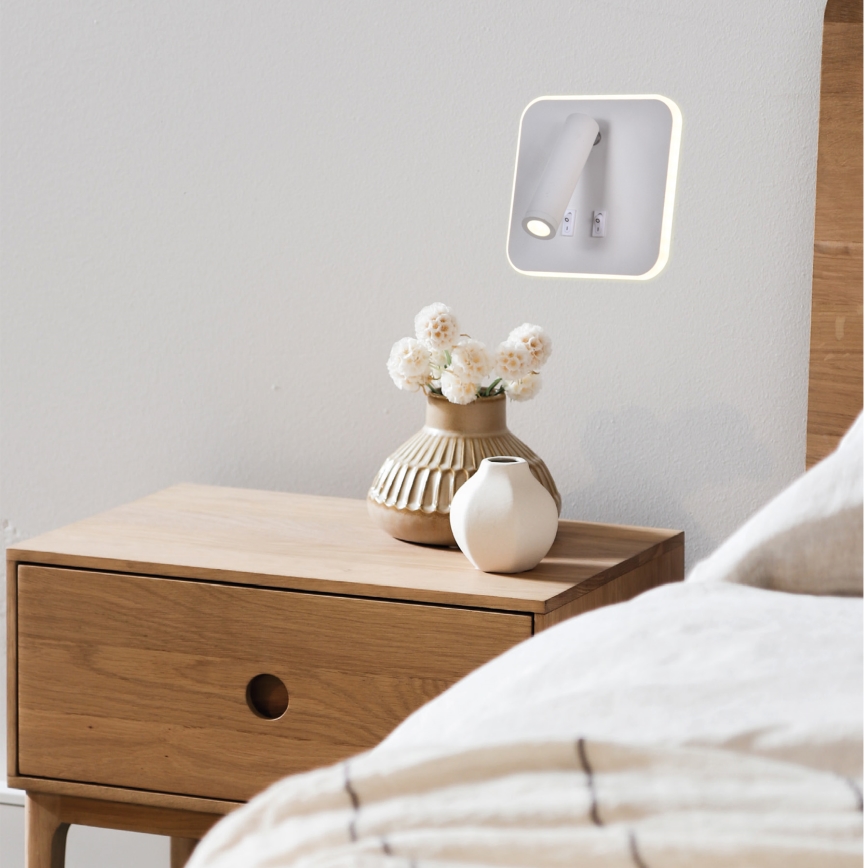LED sieninis akcentinis šviestuvas IRIS LED/14W/230V 3000K balta