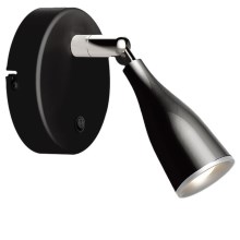 LED Sieninis akcentinis šviestuvas LED/4,5W/230V 3000K juodas