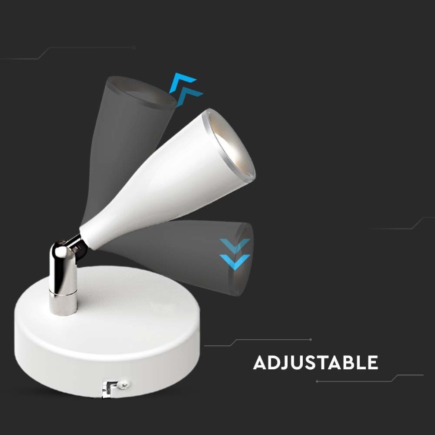 LED Sieninis akcentinis šviestuvas LED/4,5W/230V 4000K baltas