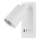LED sieninis akcentinis šviestuvas su USB CHARGE LED/5W/230V balta