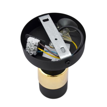 LED sieninis akcentinis šviestuvas TUBSSON 1xGU10/4,8W/230V juoda/auksas