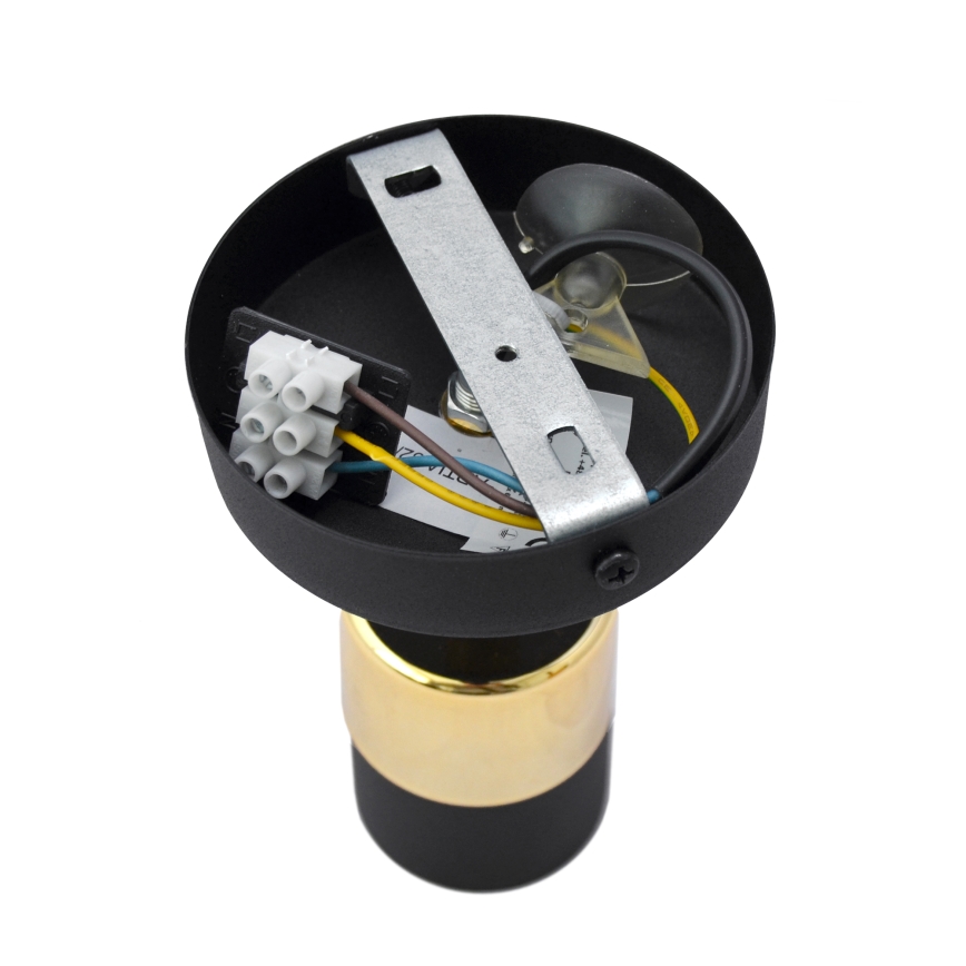 LED sieninis akcentinis šviestuvas TUBSSON 1xGU10/4,8W/230V juoda/auksas