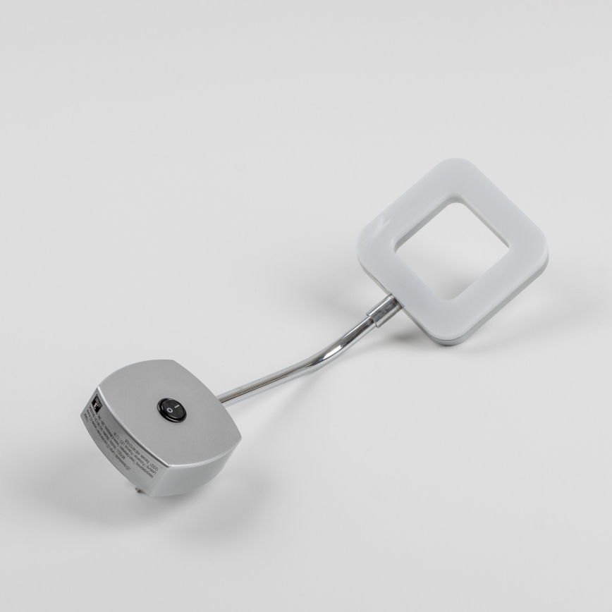 LED sieninis kištukinis šviestuvas LED/3,2W/230V matinis chromas