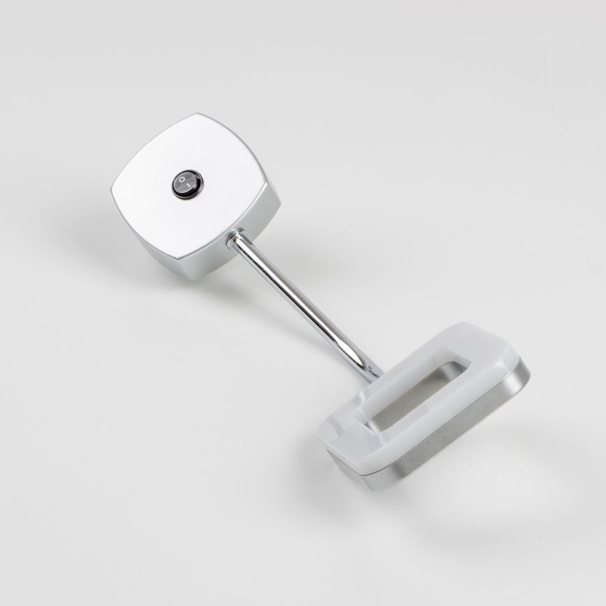 LED sieninis kištukinis šviestuvas LED/3,2W/230V matinis chromas